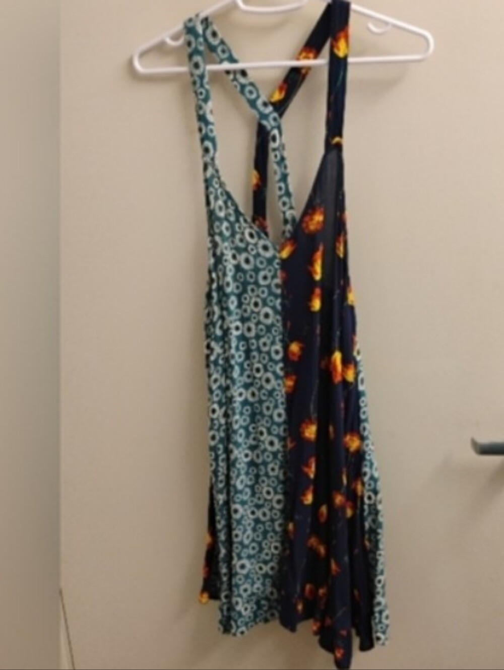 Free People Back to Back Patchwork Slip Dress Sz M